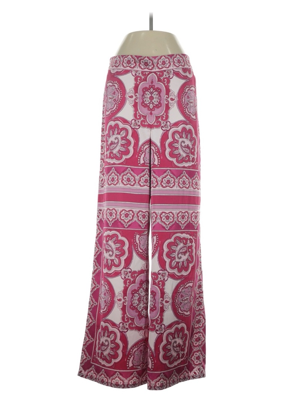 Cupcakes & Cashmere Pink Paisley Wide-Leg Pants | Size S